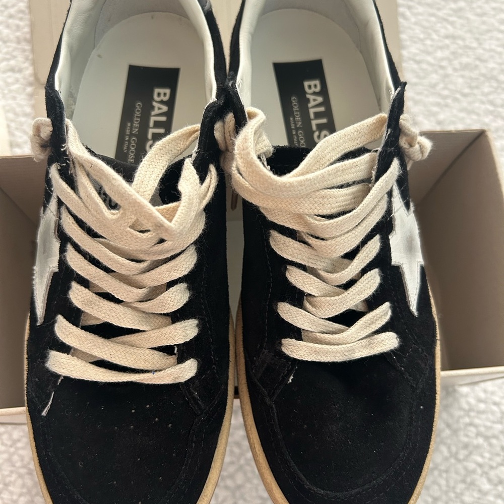 Golden Goose Ball Star Low Top Suede Sneaker - Size 38 (US 7) Like NEW - Picture 3 of 10